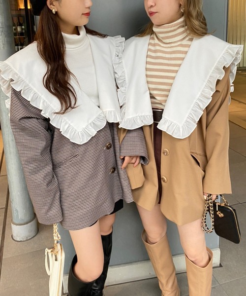 one after another NICE CLAUP ジャケット テーラードジャケット 【襟