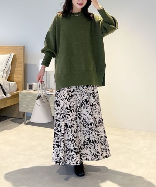 mysty woman ニット 【WEB限定】マッシュルームリブニット