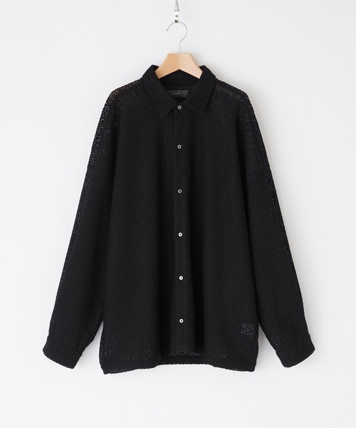CLEL（クレイル） シャツ 「CLEL」Balloon Sleeves Loose Lace Shirt