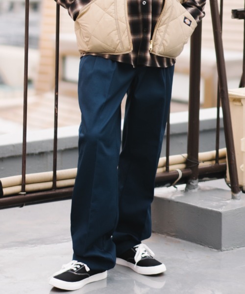 BLAMINK タックテーパード パンツ スラックス チノパン コットン Dickies（ディッキーズ） チノパン 「Dickies」1868MODEL PLEATED