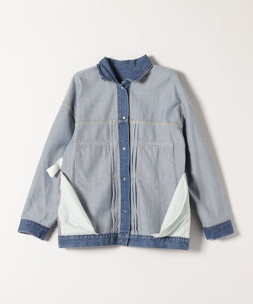 新品未使用 ships any denim SHIPS any ジャケット Gジャン any:「洗濯機可能」デニム 23AW