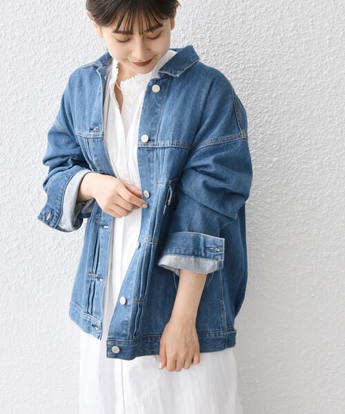 ships any デニムジャケット　新品 SHIPS any: デニム ワーク ジャケット［SHIPS any DENIM］ （G