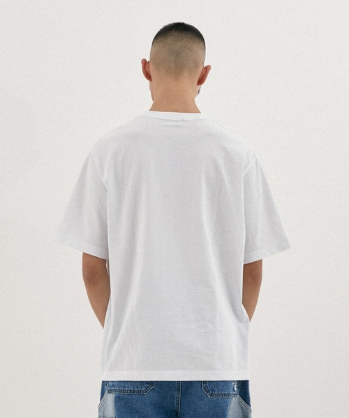 Tシャツ・カットソー AECA WHITE BIG LOGO SWEATSHIRTGREYWHITE AWCMFWBDTSSSO001C0BB AECA WHITE tシャツ Tシャツ メンズ BIG LOGO TEE : ZOZOTOWN