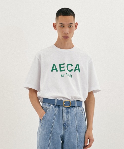 AECA WHITE tシャツ Tシャツ メンズ BIG LOGO TEE : ZOZOTOWN