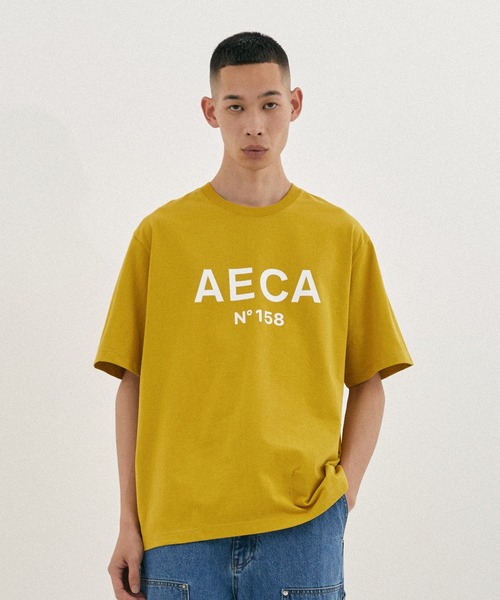 Tシャツ・カットソー AECA WHITE BIG LOGO SWEATSHIRTGREYWHITE AWCMFWBDTSSSO001C0BB AECA WHITE tシャツ Tシャツ メンズ BIG LOGO TEE : ZOZOTOWN