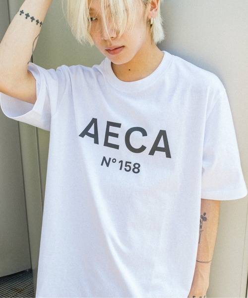 AECA WHITE tシャツ Tシャツ メンズ BIG LOGO TEE : ZOZOTOWN