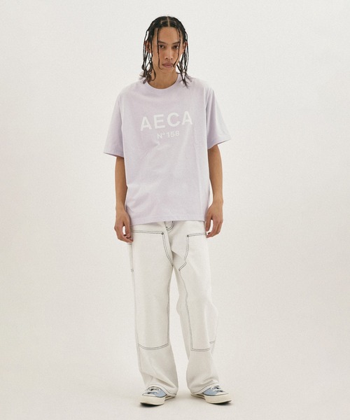 Tシャツ・カットソー AECA WHITE BIG LOGO SWEATSHIRTGREYWHITE AWCMFWBDTSSSO001C0BB AECA WHITE tシャツ Tシャツ メンズ BIG LOGO TEE : ZOZOTOWN