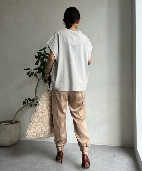 DouDouサテンカーゴパンツ DouDou カーゴパンツ サテンカーゴパンツ レディース : ZOZOTOWN