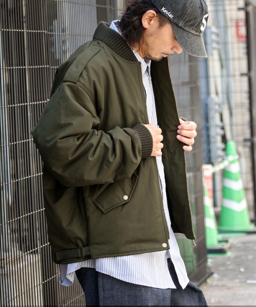 ジャケット・アウター shermer academy MA-1 Java ma1 ma-1 「JAVA」大人のミリタリー MA-1アウター メンズ