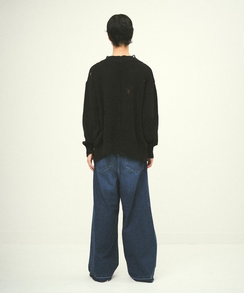 Juha（ユハ） カーディガン DAMAGE KNIT CARDIGAN メンズ レディース
