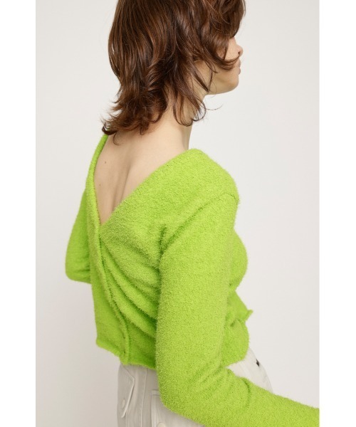 【スライ】SPRING FRIZZY YARN 2WAY カーディガン SLY | SPRING FRIZZY YARN 2WAY カーディガン (カーディガン