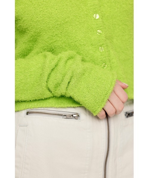 SLY カーディガン SPRING FRIZZY YARN 2WAY C/D スプリング