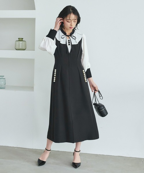 美品♡ フォクシー 2way フロントファスナー ワンピース ジレ 黒 38 RUIRUE BOUTIQUE（ルイルエブティック） ワンピース 「着脱楽々