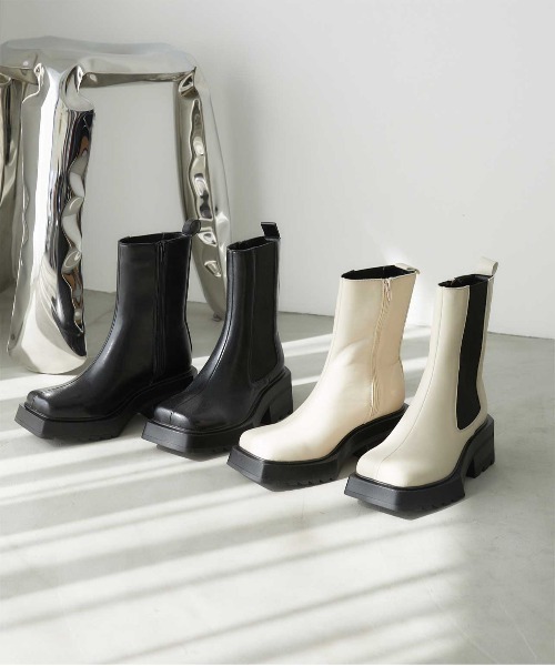 ENVYM（アンビー） ブーツ サイドゴアブーツ レディース : ZOZOTOWN