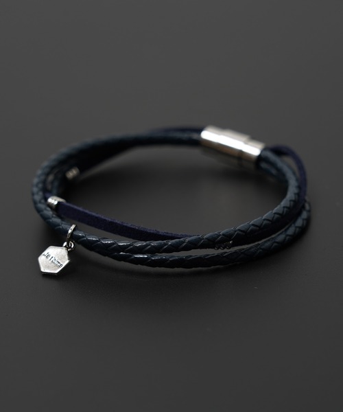 ブレスレット 「unisex」本革 チャーム レザーブレスレット / Leather