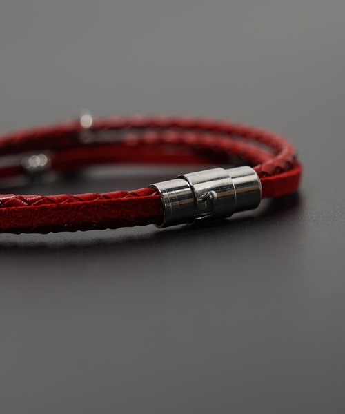 ブレスレット 「unisex」本革 チャーム レザーブレスレット / Leather