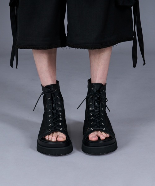 Ellno Loset メッシュブーツサンダル X-SMALL Ellno Loset サンダル メッシュブーツサンダル メンズ