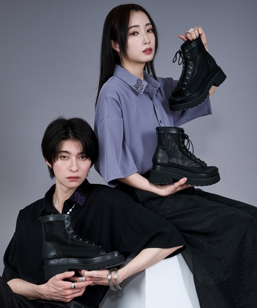 『新品未使用』Ellno Loset メッシュブーツサンダル L サイズ Ellno Loset サンダル メッシュブーツサンダル メンズ