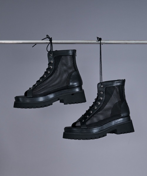 Ellno Loset サンダル メッシュブーツサンダル メンズ
