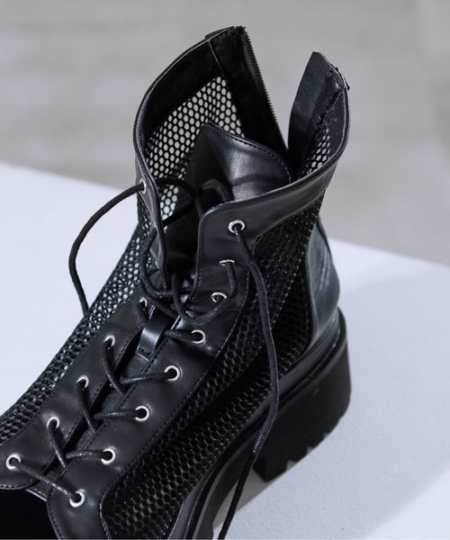 Ellno Loset サンダル メッシュブーツサンダル メンズ