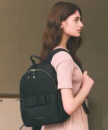 極美品 TOCCA リボン フリル リュック ネイビー　希少♪ TOCCA デイバック リュック RIBBON BRICK BACKPACK バックパック
