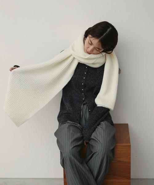 brioni 新品未使用 マフラー ストール ウール シルク Aunt Marie's（アントマリーズ） マフラー ストール ウールブレンド