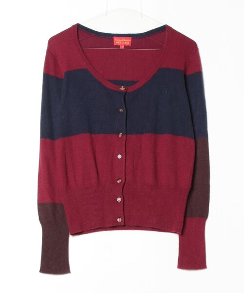 Vivienne Westwood red label」 ボーダー柄ニットカーディガン 2  