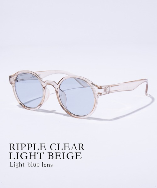 Jugaad14 サングラス 「Jugaad14」RIPPLE CLEAR light beige