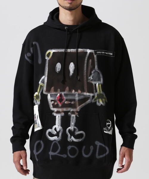ROYAL FLASH パーカー Guernika/ゲルニカ/Hand Painted Hoodie