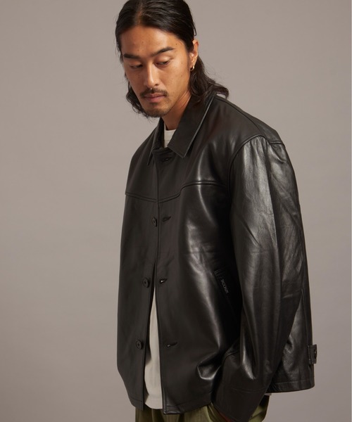 ジャケット・アウター SKOOKUM.JE LAMB LEATHER ZIP JACKET SKOOKUM（スクーカム）の「SKOOKUM.JE LAMB LEATHER ZIP JACKET