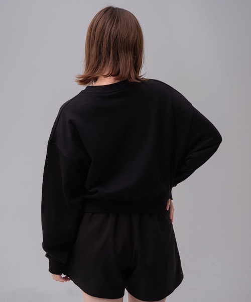 トレーナー スウェット 「mahagrid/マハグリッド」 ARCH DEPT CROP SWEATSHIRT/アーチデプト クロップ スウェットシャ セール】『mahagrid/マハグリッド』 ARCH DEPT CROP SWEATSHIRT
