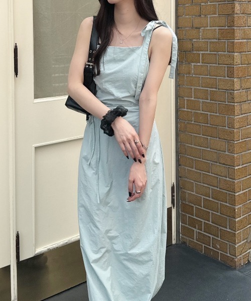 nemne（ネンネ） ワンピース 「Delfy」ナイロンバックシャンワンピース