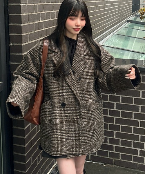 Ada. コート アウター 1枚で主役級“ジャコット”。グレンチェック