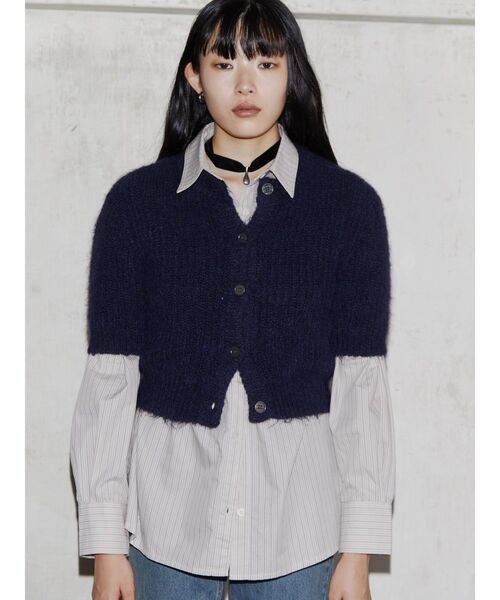 ブラウス シャツ 「VEQUM」OVER SIZE CHECK SH レディース