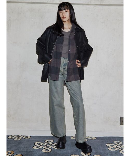 ブラウス シャツ 「VEQUM」OVER SIZE CHECK SH レディース VEQUM ブラウス シャツ 「VEQUM」OVER SIZE CHECK SH レディース