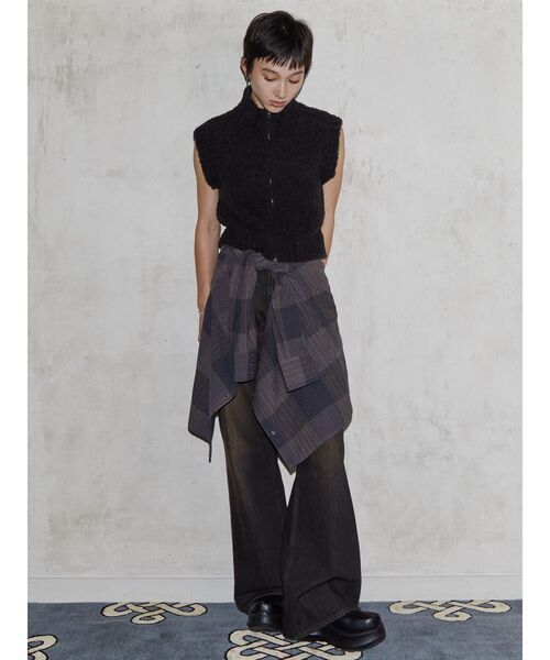 ブラウス シャツ 「VEQUM」OVER SIZE CHECK SH レディース VEQUM ブラウス シャツ 「VEQUM」OVER SIZE CHECK SH レディース