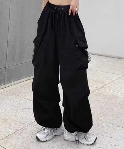 【Mサイズ✨】ミニマル カーゴパンツ ブラック コットン ドローストリングス Amazon | [ミニマル] カーゴパンツ メンズ XS ブラック 025