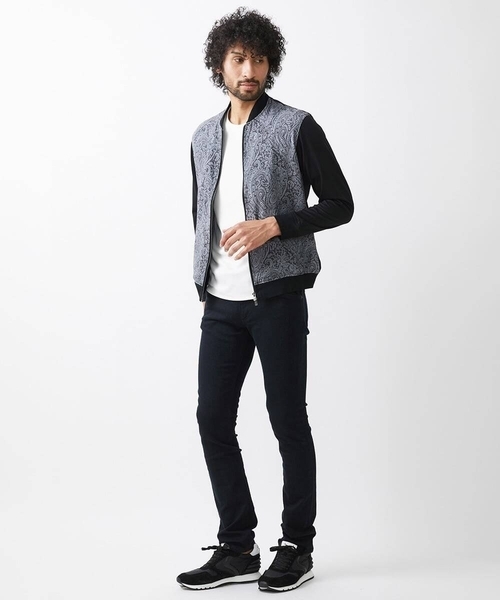 ミッシェルクランオム（MICHEL  HOMME）/コンビネーションMA−1ブルゾン MICHEL KLEIN HOMME（ミッシェルクラン オム） ブルゾン アウター