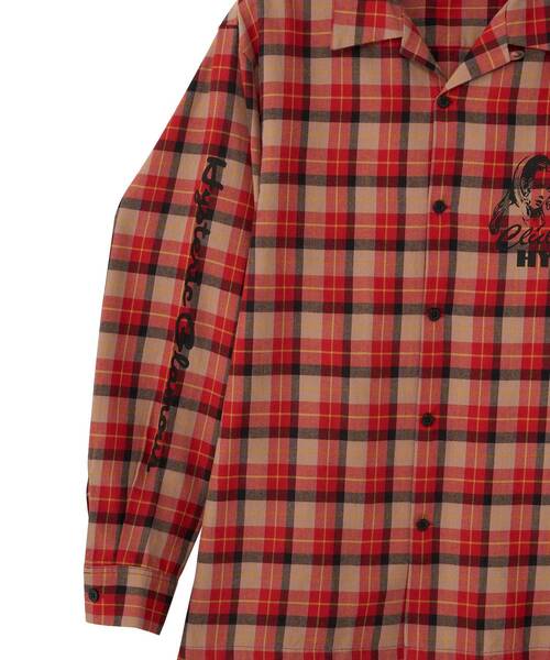 HYSTERIC GLAMOUR シャツ CLUB オープンカラーシャツ メンズ