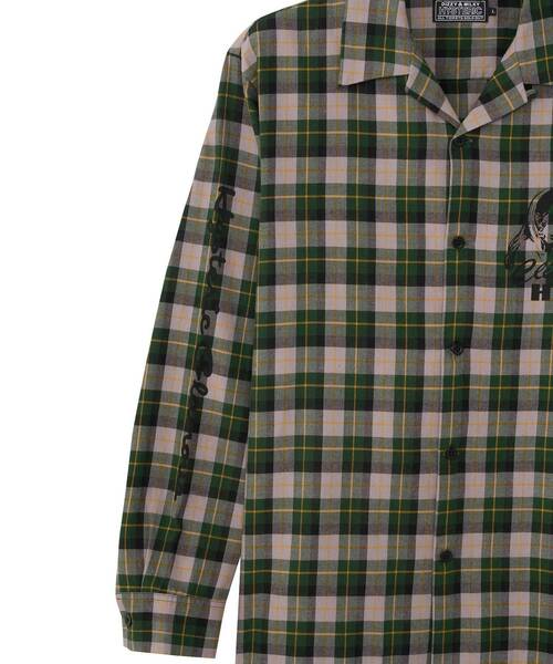ヒステリックグラマー　シャツ HYSTERIC GLAMOUR シャツ CLUB オープンカラーシャツ メンズ