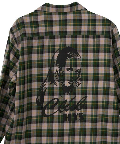CLUB HYSTERIC オープンカラーシャツ最終価格✨ HYSTERIC GLAMOUR シャツ CLUB オープンカラーシャツ メンズ
