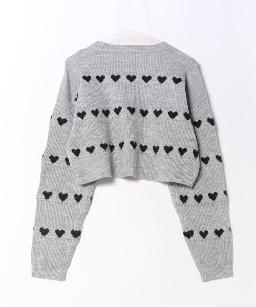 ニット セーター ハート柄ジャガードニット レディース STYLEBLOCK ニット セーター ハート柄ジャガードニット