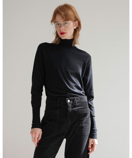ニット セーター THE SHINZONE COTTON SILK HIGH NECK KNIT 24AMSNI10 レディース