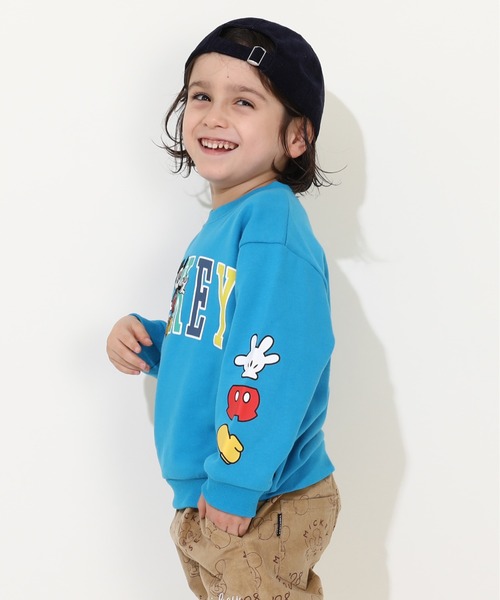 Disney トレーナー 親子お揃い ディズニー カラフルロゴ 0044K