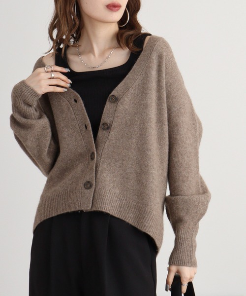 EGLANTINE カーディガン Eglantine ヤク Vネックカーディガン