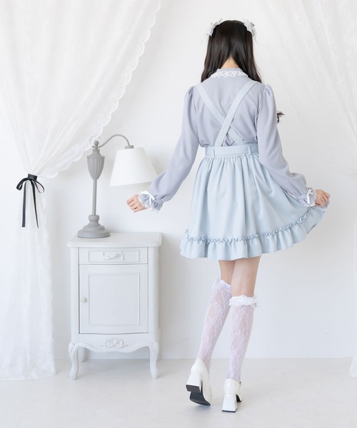 DearMyLove ブラウス シャツ レースフリルたっぷり上品ボウタイ DearMyLove ブラウス シャツ レースフリルたっぷり上品ボウタイ