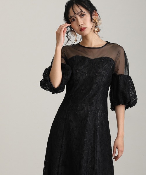 【オケージョンドレス/結婚式/二次会/ イベント】 ニアナ niana フラリッシュペンシルドレス 結婚式 二次会 成人式