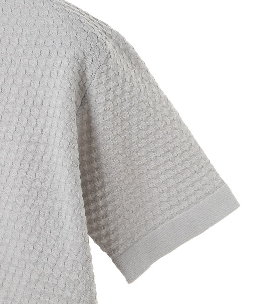 MEN'S BIGI（メンズビギ） tシャツ ブリスターニットジャカード