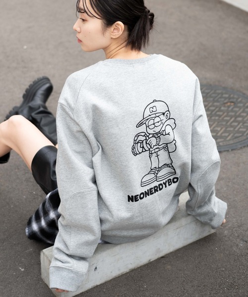WEGO（ウィゴー） トレーナー スウェット WEGO/THEBOYエルボーパッチ
