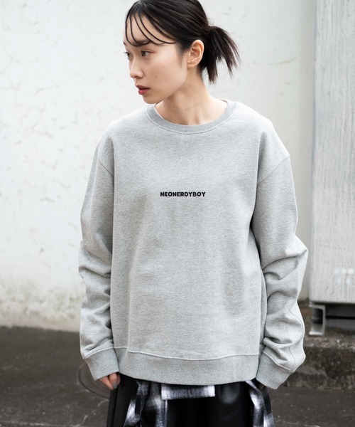 WEGO トレーナー スウェット WEGO/THEBOYエルボーパッチクルー